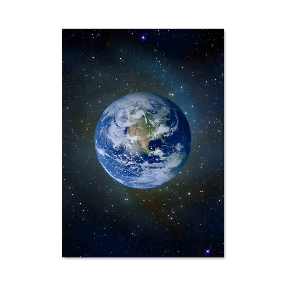 Poster Terre magnifique depuis l'espace